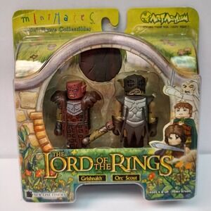 Lord Of The Rings Minimates Grishnakh Arm Loose & Orc Scout  2004 Mini Figures
